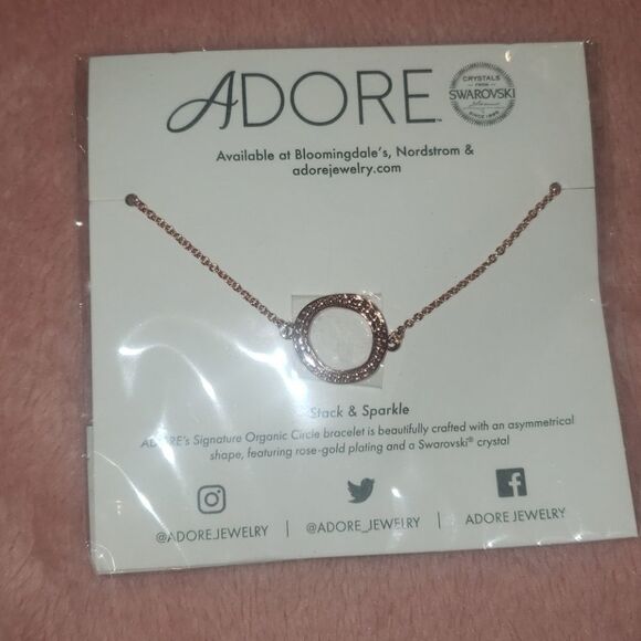 Adore by Swarovski 6inch Organic Circle Bracelet - Picture 2 of 4